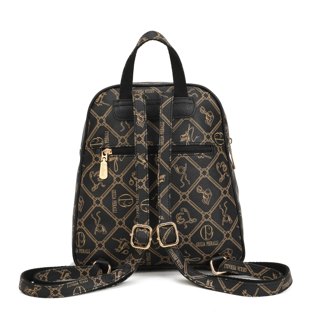 Women's Fashion Backpack Purse - Anti-Scratch Faux Leather Travel Bag with Multi-Pocket Organizer, Designer Pattern Top-Handle Satchel for Shopping and Daily Use
