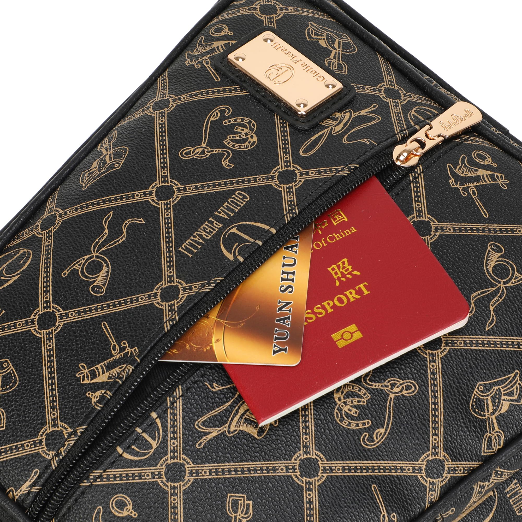 Women's Fashion Backpack Purse - Anti-Scratch Faux Leather Travel Bag with Multi-Pocket Organizer, Designer Pattern Top-Handle Satchel for Shopping and Daily Use