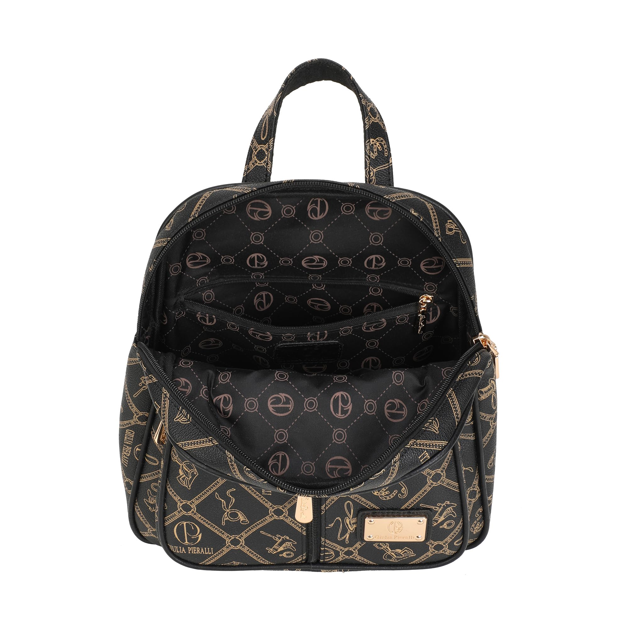 Women's Fashion Backpack Purse - Anti-Scratch Faux Leather Travel Bag with Multi-Pocket Organizer, Designer Pattern Top-Handle Satchel for Shopping and Daily Use