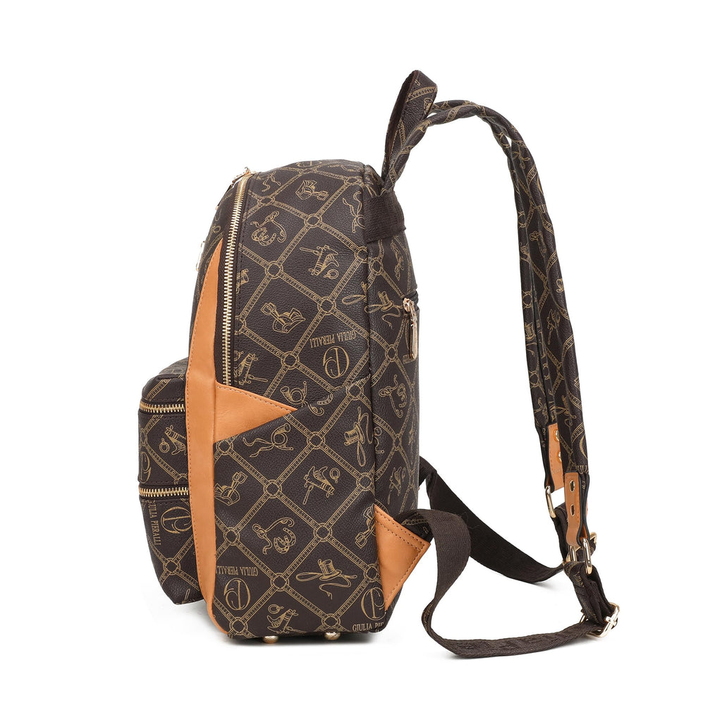 Women Fashion Backpack Purse Multi Pockets Anti-Theft Rucksack Travel Shoulder Bag Handbag Set 2pcs