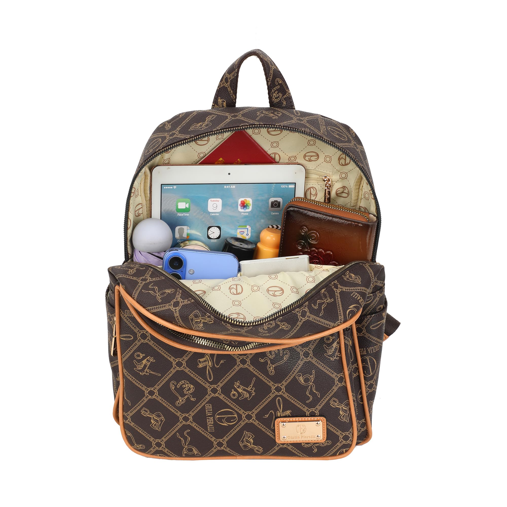 Elegant Women's Backpack Purse - Premium Anti-Scratch Vegan Leather Fashion Daypack with Multi-Pocket Organizer - Stylish Travel & Work Rucksack for Ladies