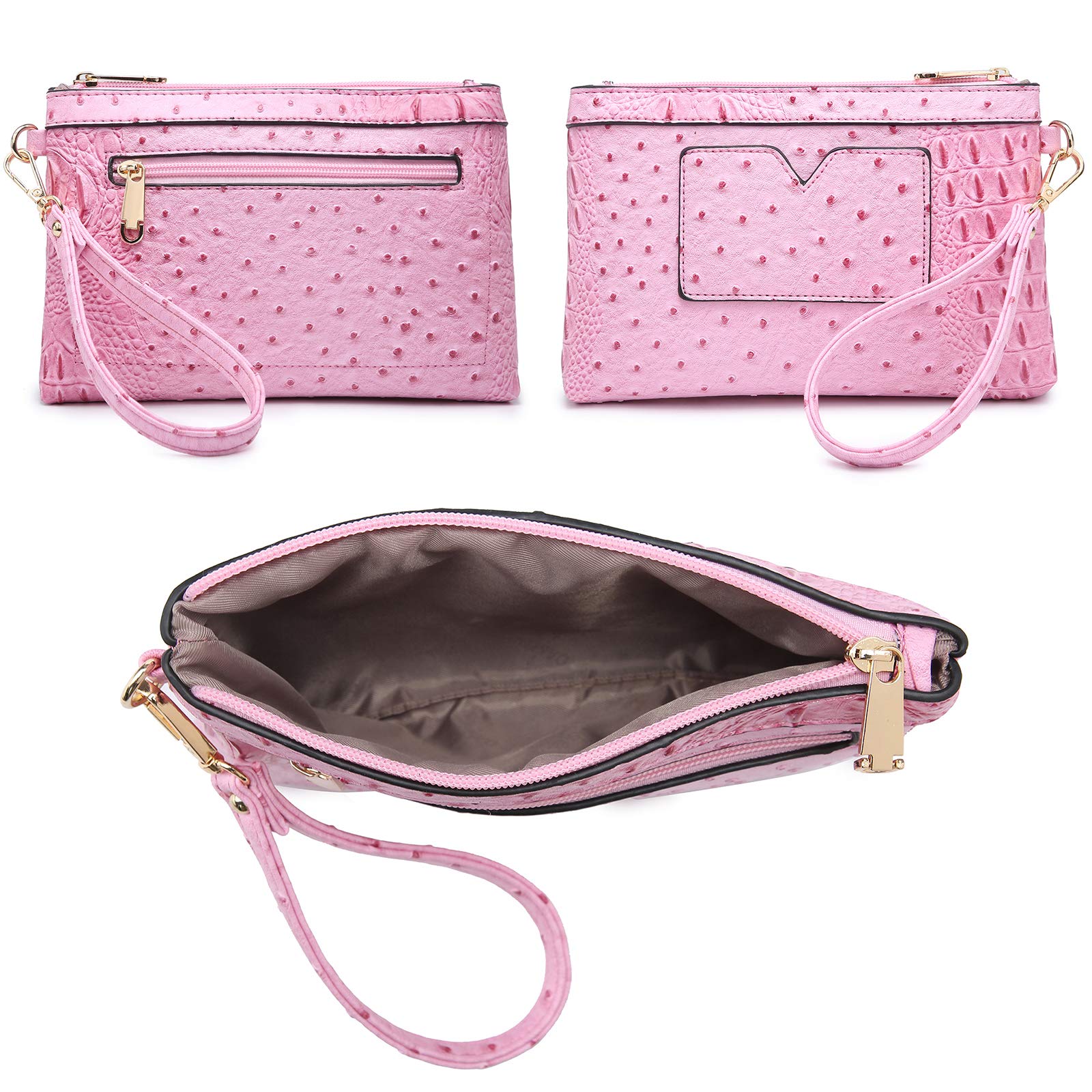 Women Fashion Satchel Handbags and Purses Ladies Top Handle Tote Work Shoulder Bags with Matching Wristlet Wallet
