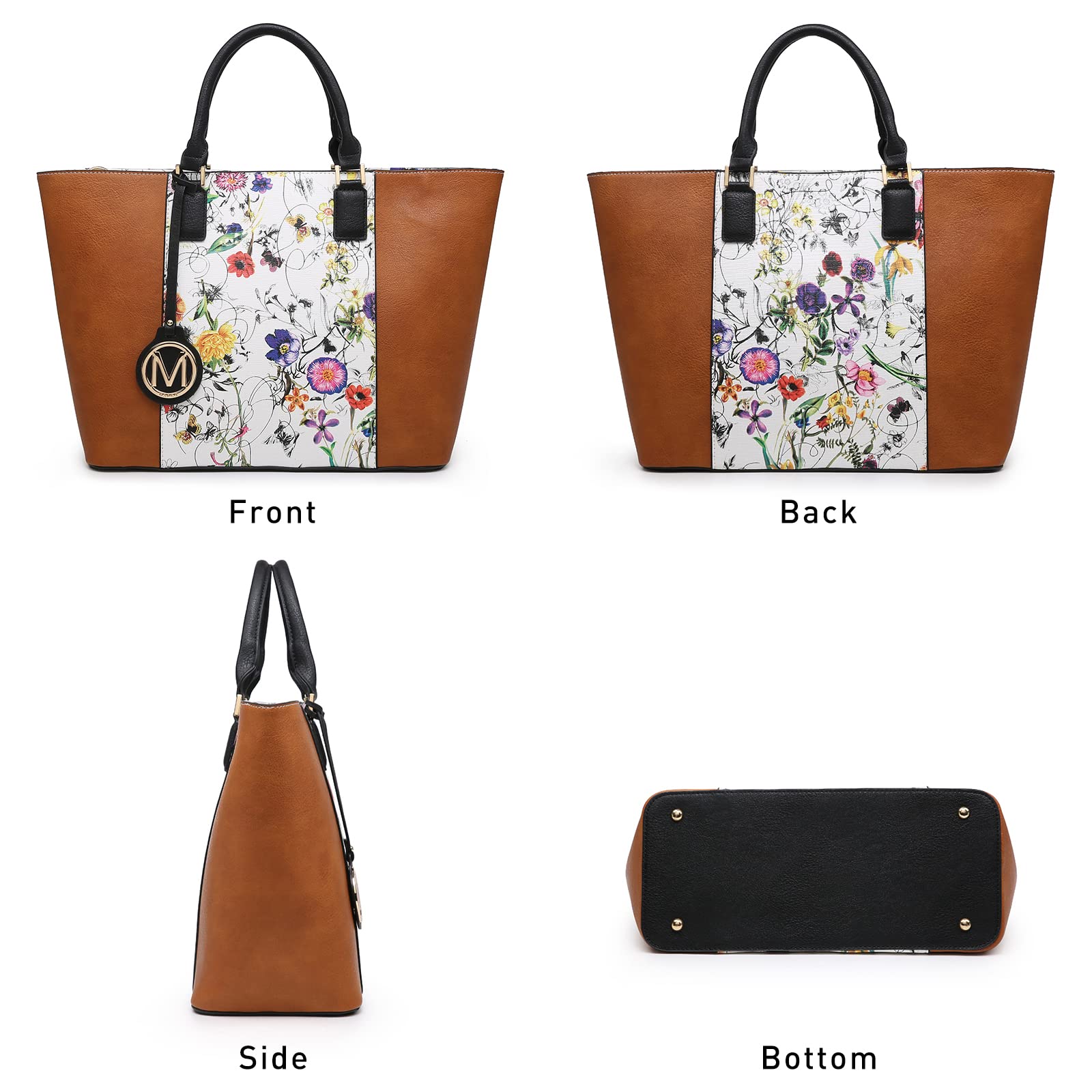 Women Purses Handbags and Wallets Set Designer Top HandleTote Bag Two Tone Shoulder Bag 2pcs