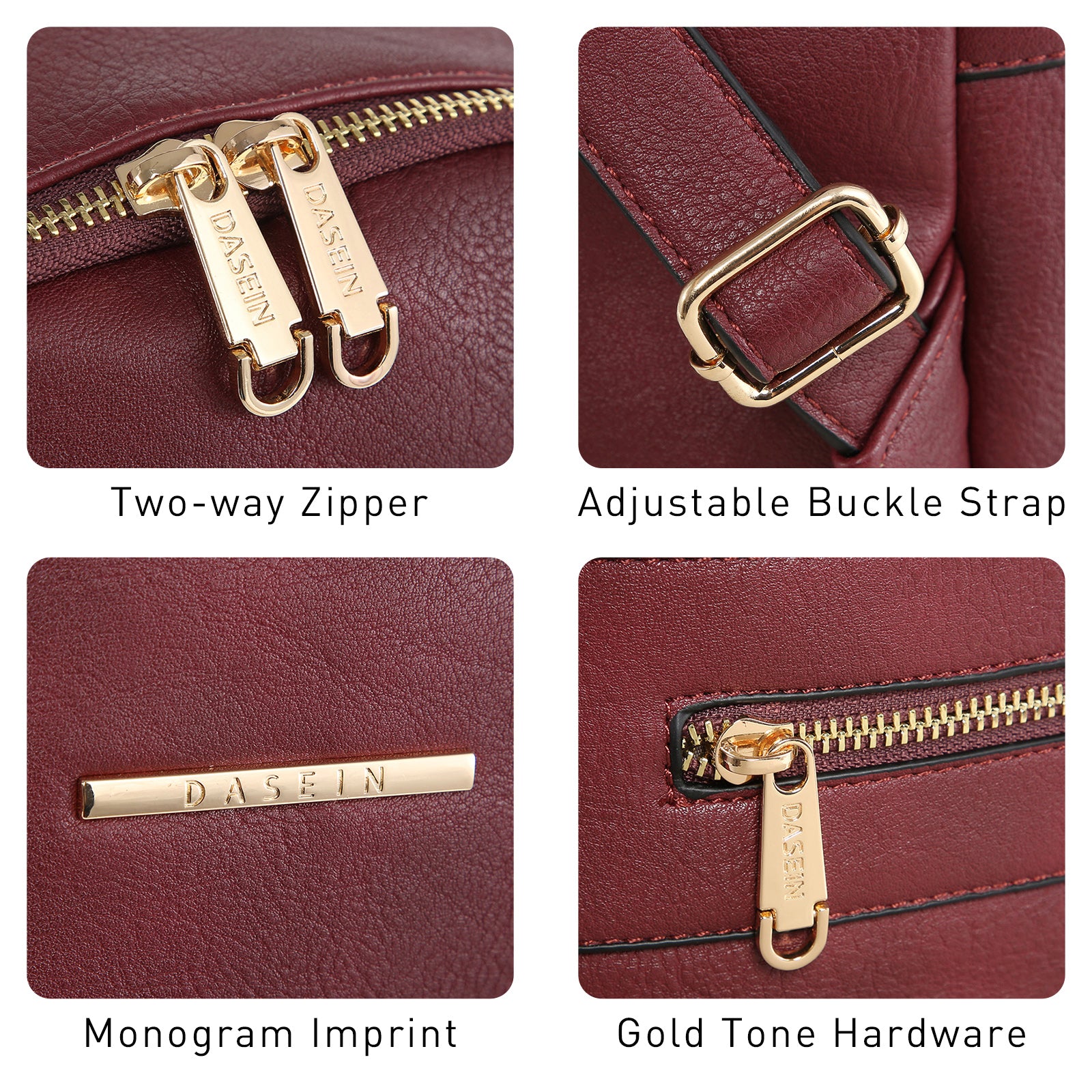 Women's Backpack Purse PU Leather Travel Work Backpack Fashion Shoulder Bag Designer Handbags 2pcs