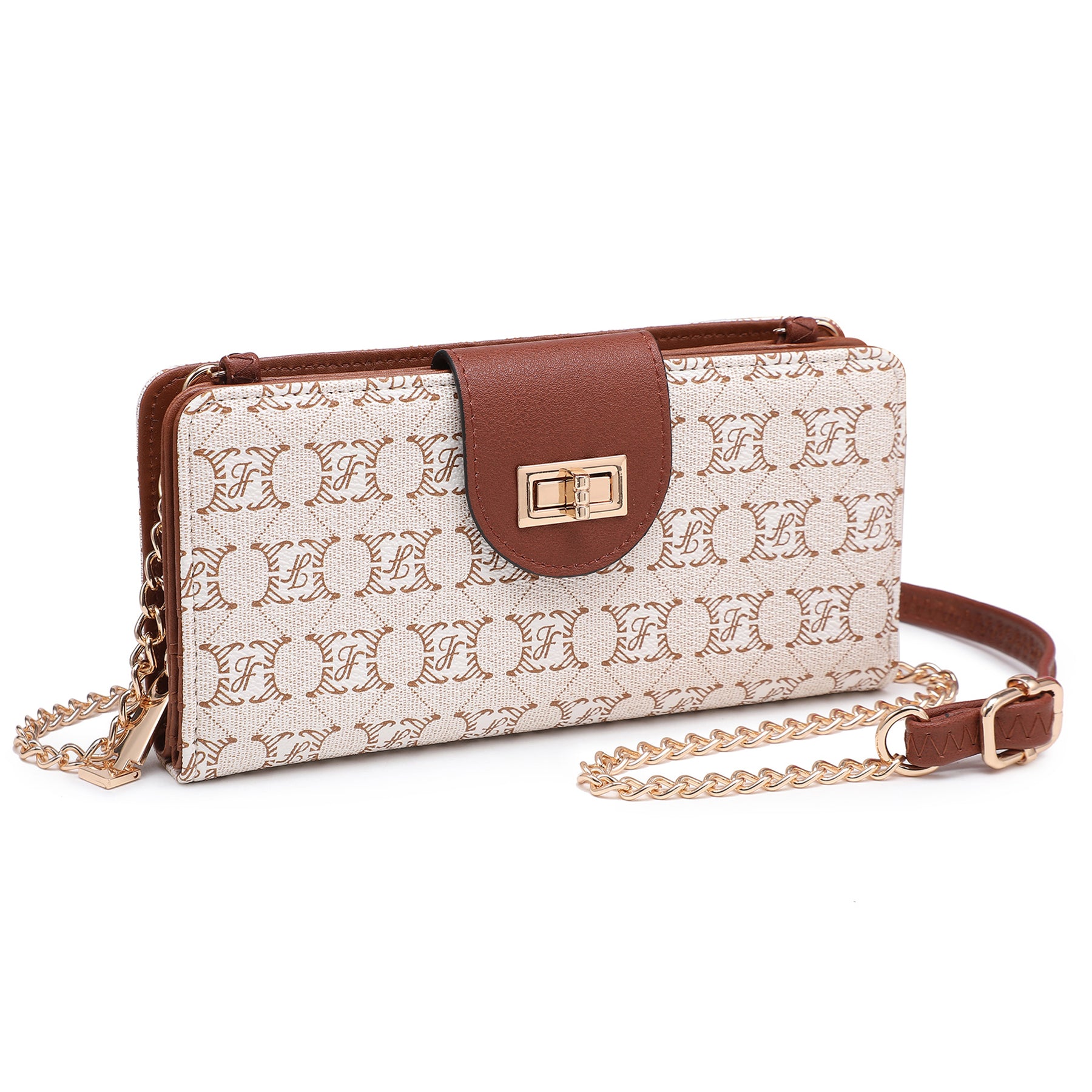 Women Fashion Small Crossbody Shoulder Bag Cell Phone Zip Wallet Purse and Handbags Clutch Credit Card Holder with Chain Strap