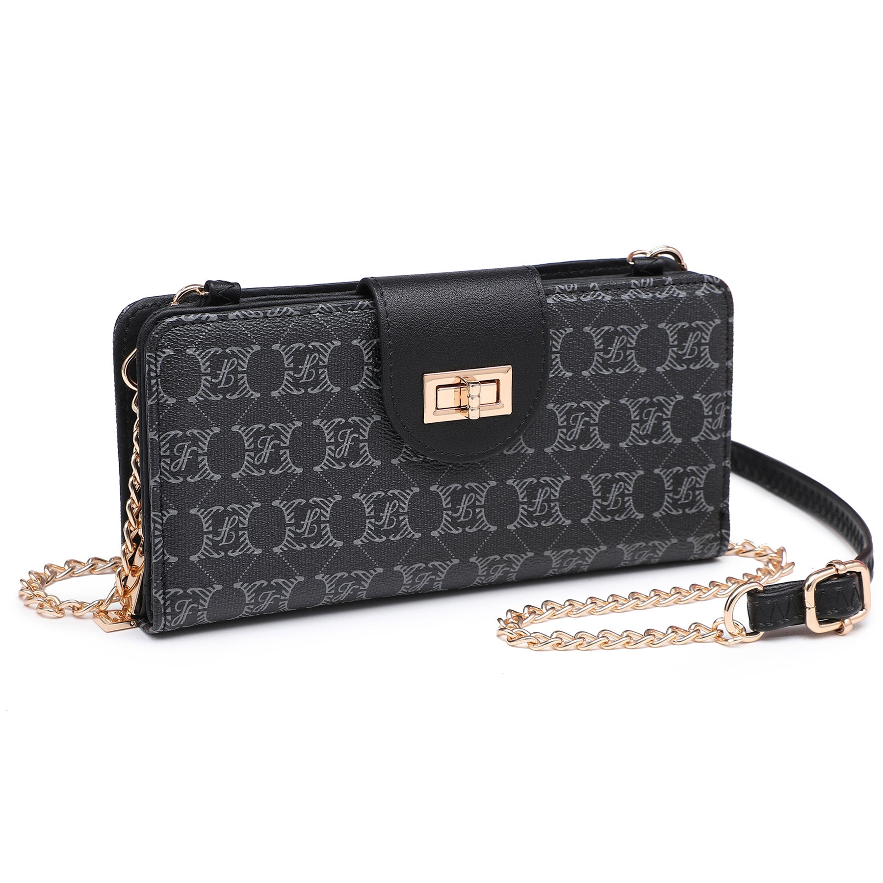 Women Fashion Small Crossbody Shoulder Bag Cell Phone Zip Wallet Purse and Handbags Clutch Credit Card Holder with Chain Strap