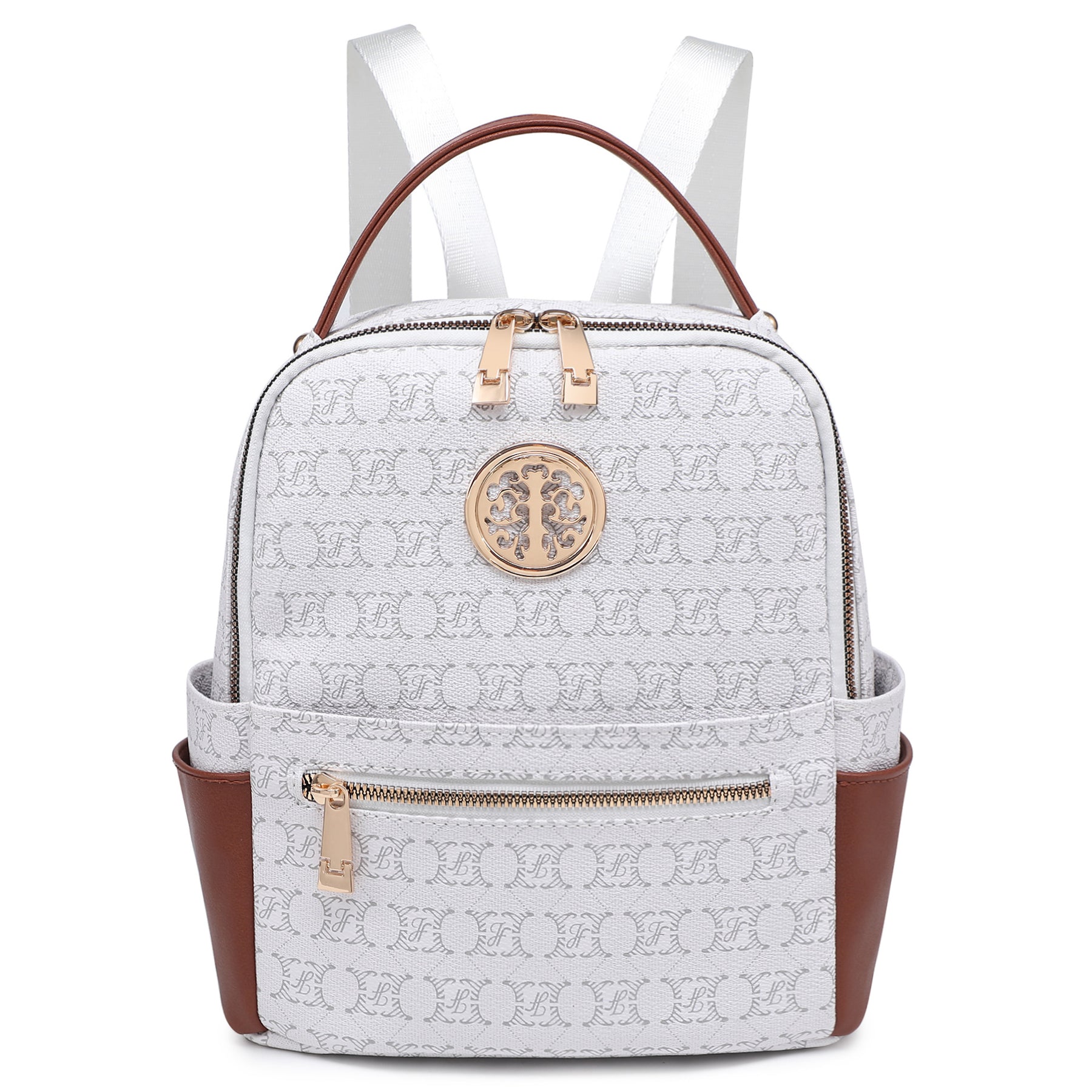 Small Backpack Purse for Ladies Women Fashion Multi Pockets Daypacks with Front Zip Pocket
