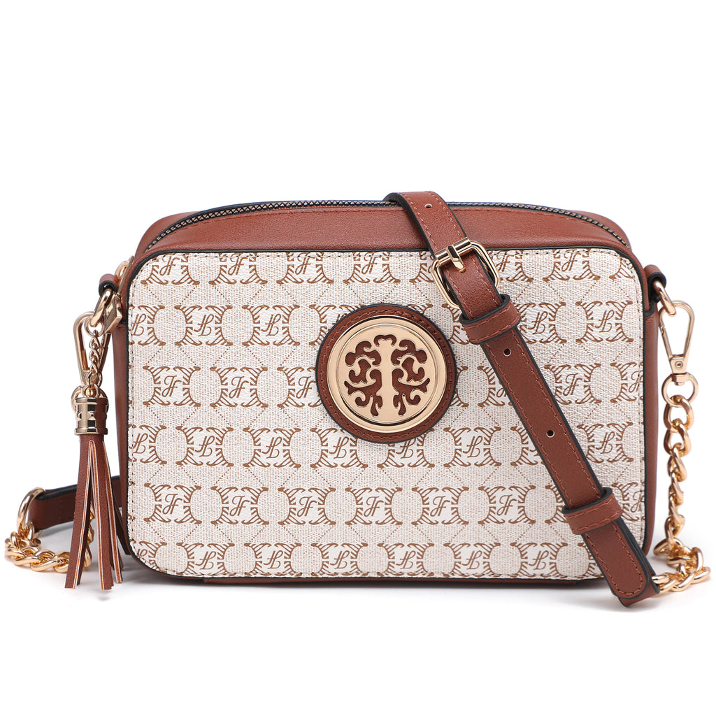 Lightweight Medium Crossbody Bags Purses for Women Signature Shoulder Messenger Bag w/Front Tassel Zipper Pocket