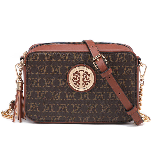 Lightweight Medium Crossbody Bags Purses for Women Signature Shoulder Messenger Bag w/Front Tassel Zipper Pocket