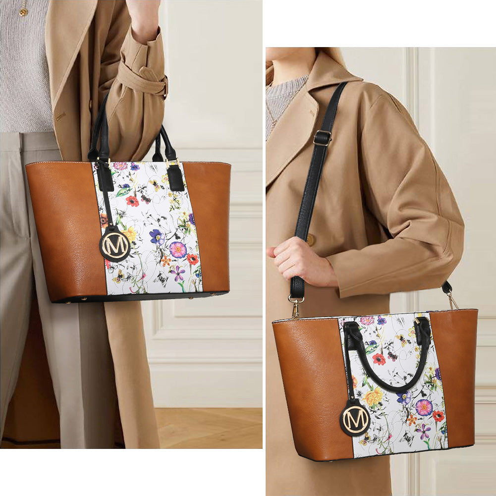 Women Purses Handbags and Wallets Set Designer Top HandleTote Bag Two Tone Shoulder Bag 2pcs